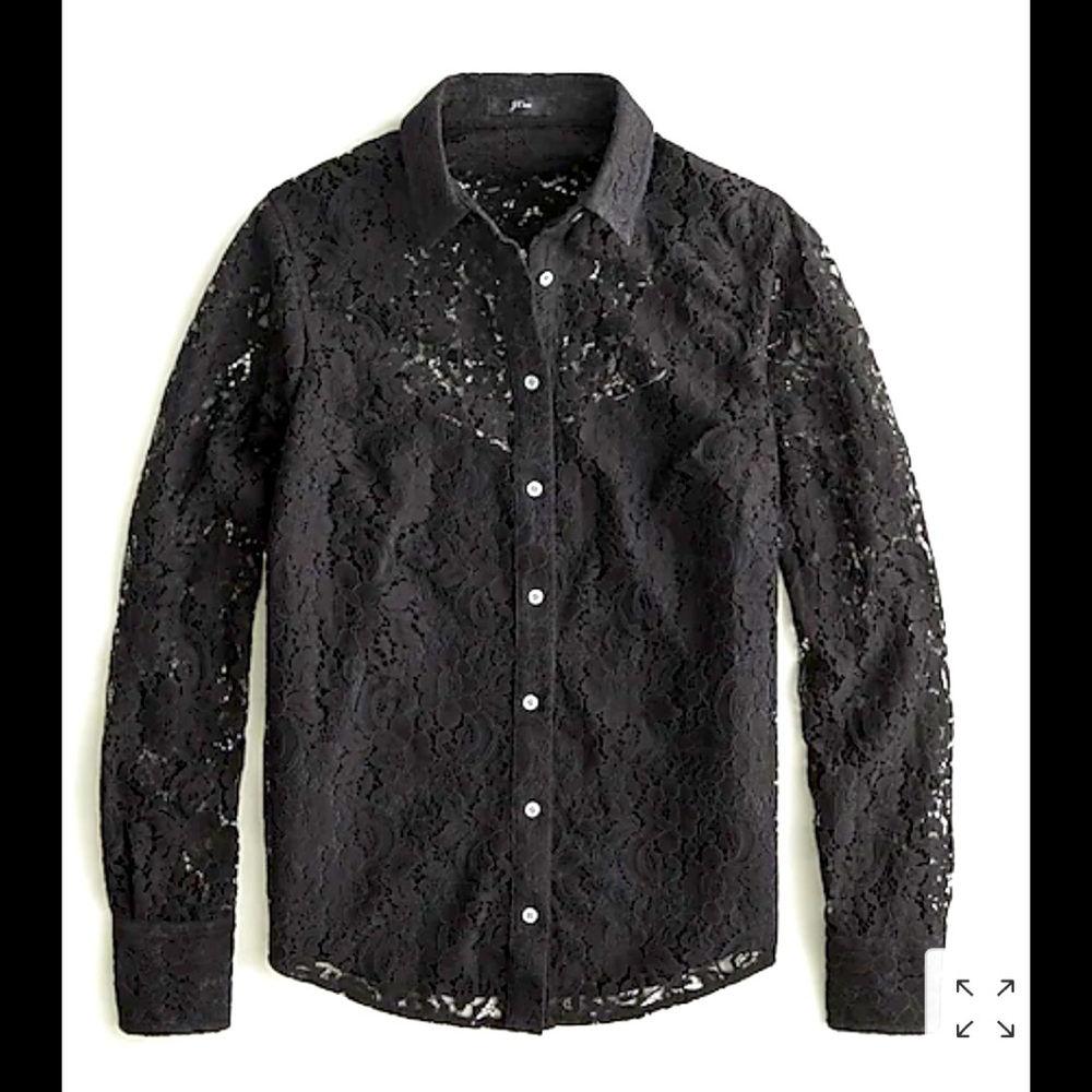 NWT Elegant Lace Blouse (with black cami) Size 12